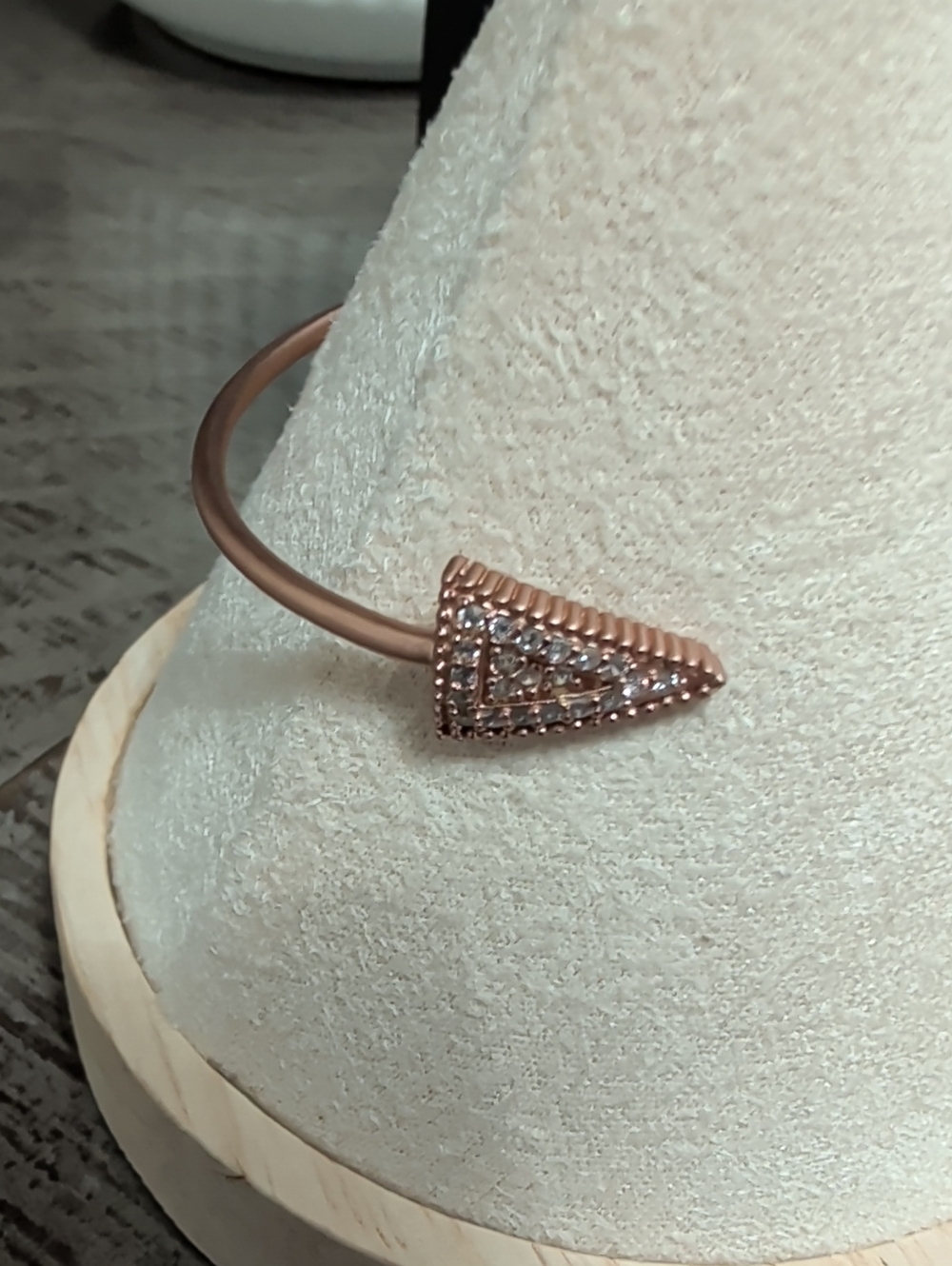 Freida Rothman Rose Gold Geometric Pave Cuff - Picture 2 of 3